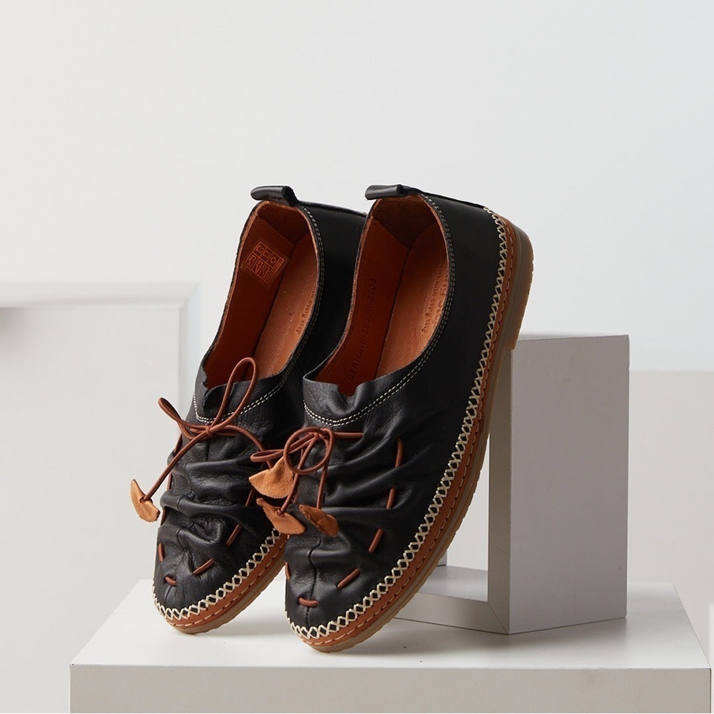 Spring Step Berna Genuine Leather Black Shoes